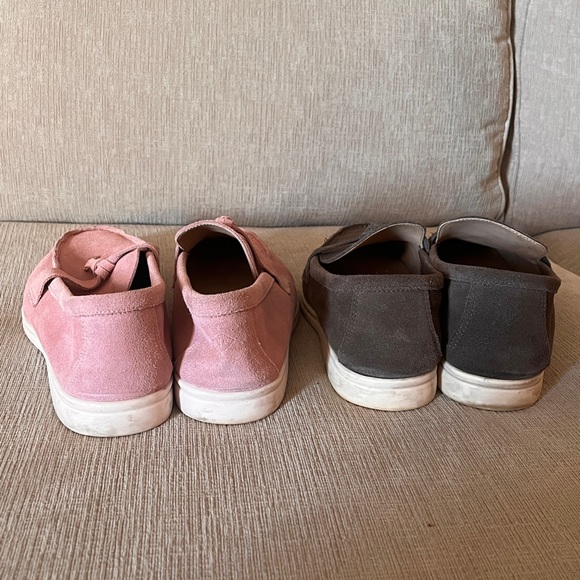 Bundle Pink and brown Suede Loafers - Picture 3 of 3